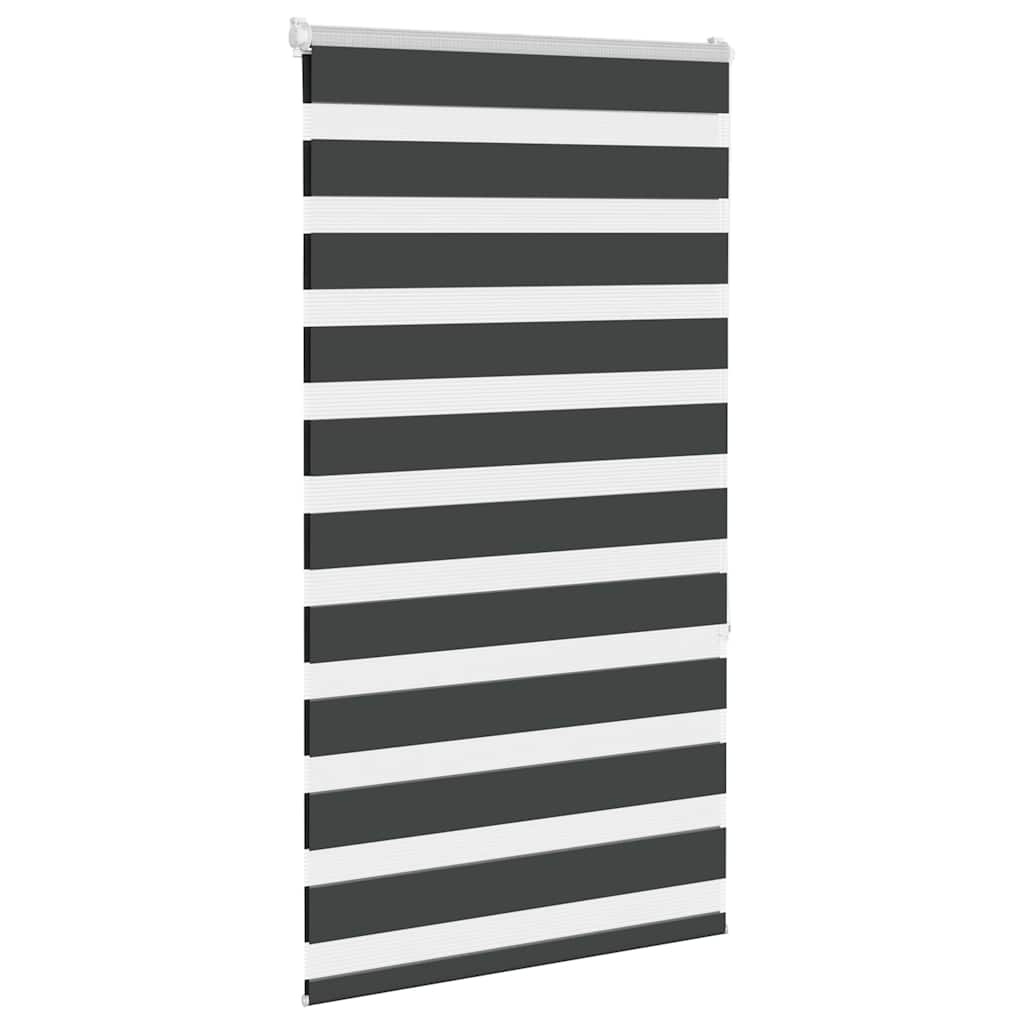 Vidaxx store enrouleur zèbre 80x150 cm largeur de tissu 75,9 cm noir