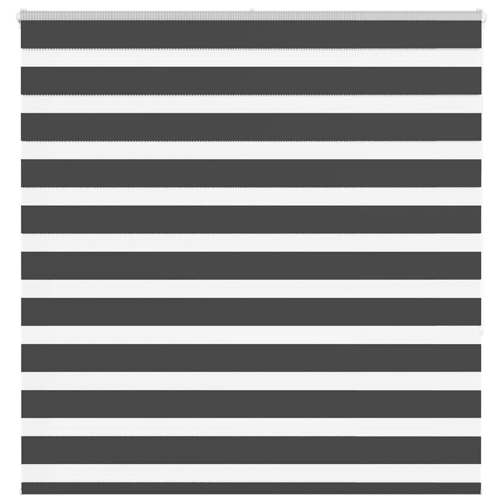 VidaXL store enrouleur zèbre 150x150 cm largeur de tissu 145,9 cm noir
