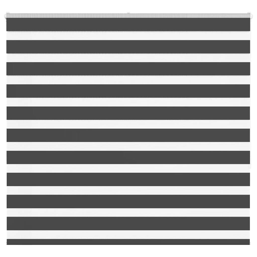 VidaXL store enrouleur zèbre 160x150 cm largeur de tissu 155,9 cm noir