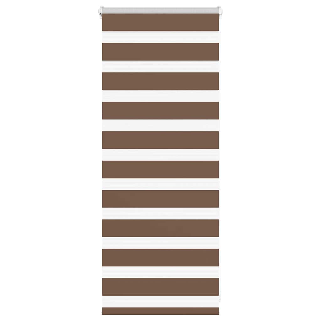 Vidaxx store enrouleur zèbre 60x100 cm largeur de tissu 55,9 cm polyester marron