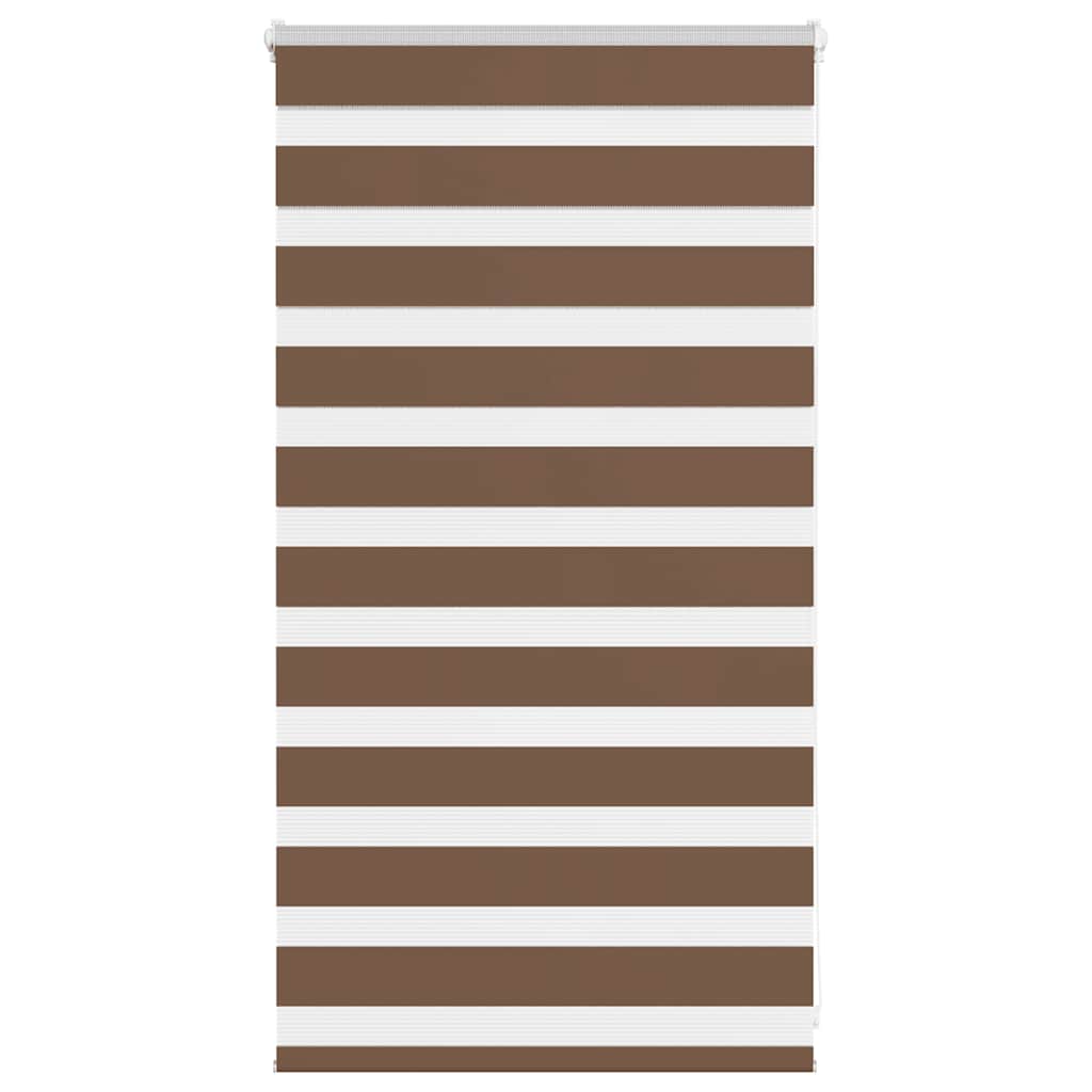Vidaxx store enrouleur zèbre 80x100 cm largeur de tissu 75,9 cm polyester marron