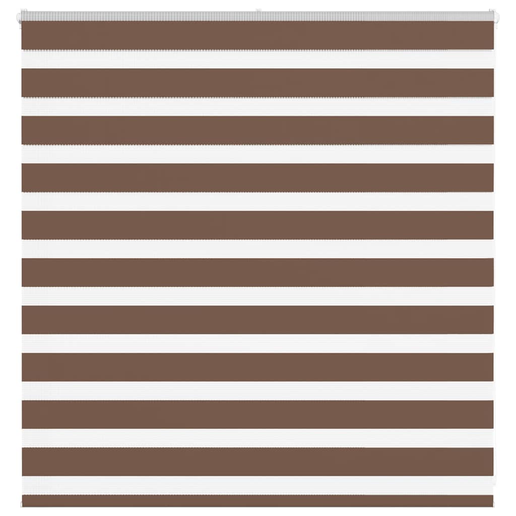 VidaXL store enrouleur zèbre 150x100 cm largeur de tissu 145,9 cm polyester marron