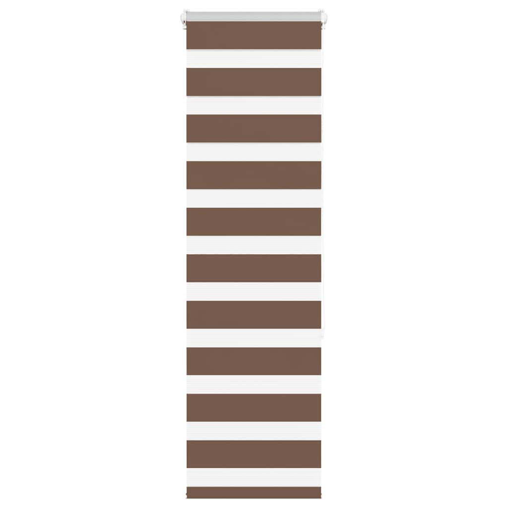 Vidaxx store enrouleur zèbre 50x150 cm largeur de tissu 45,9 cm polyester marron