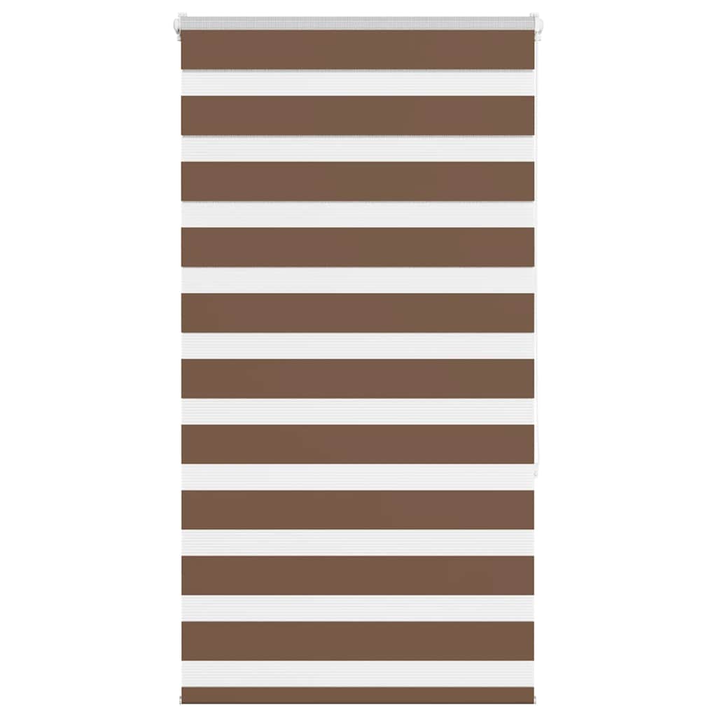 Vidaxx store enrouleur zèbre 90x150 cm largeur de tissu 85,9 cm polyester marron