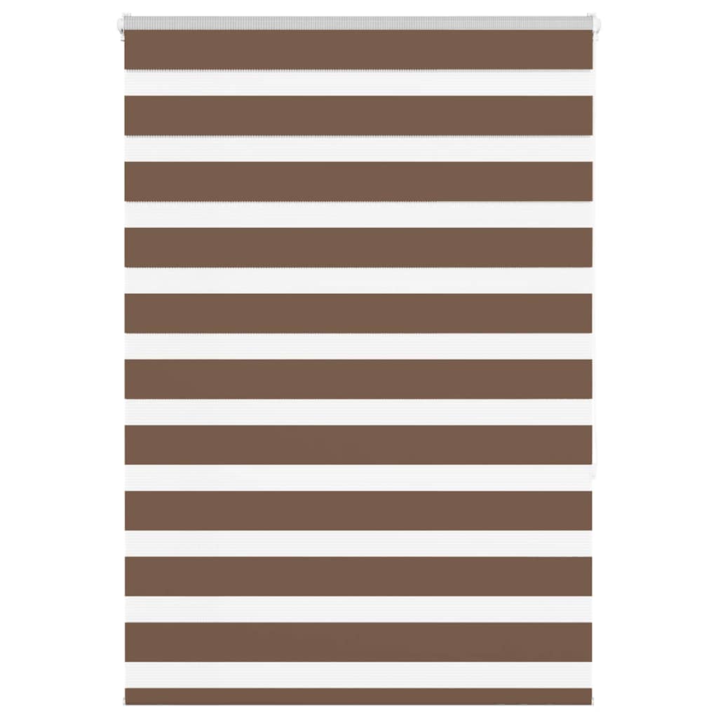 Vidaxx store enrouleur zèbre 95x150 cm largeur de tissu 90,9 cm polyester marron