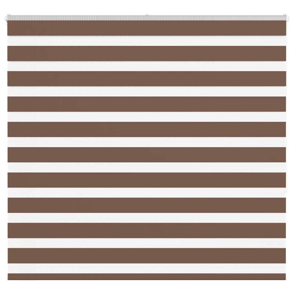 VidaXL store enrouleur zèbre 165x150 cm largeur du tissu 160,9 cm polyester marron