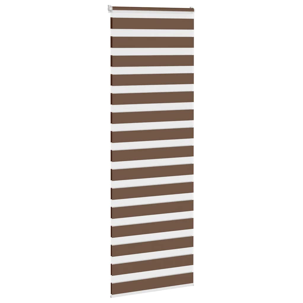 Vidaxx store enrouleur zèbre 80x200 cm largeur de tissu 75,9 cm polyester marron