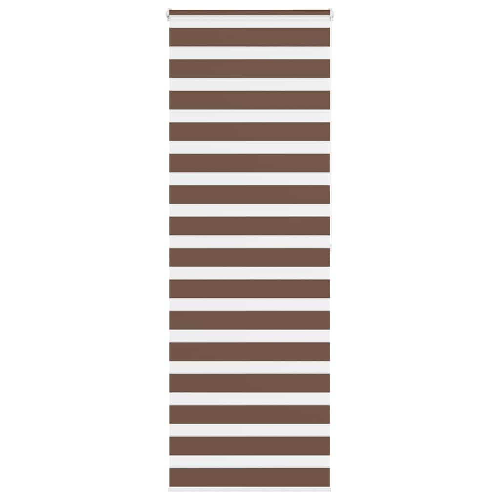 Vidaxx store enrouleur zèbre 90x200 cm largeur de tissu 85,9 cm polyester marron