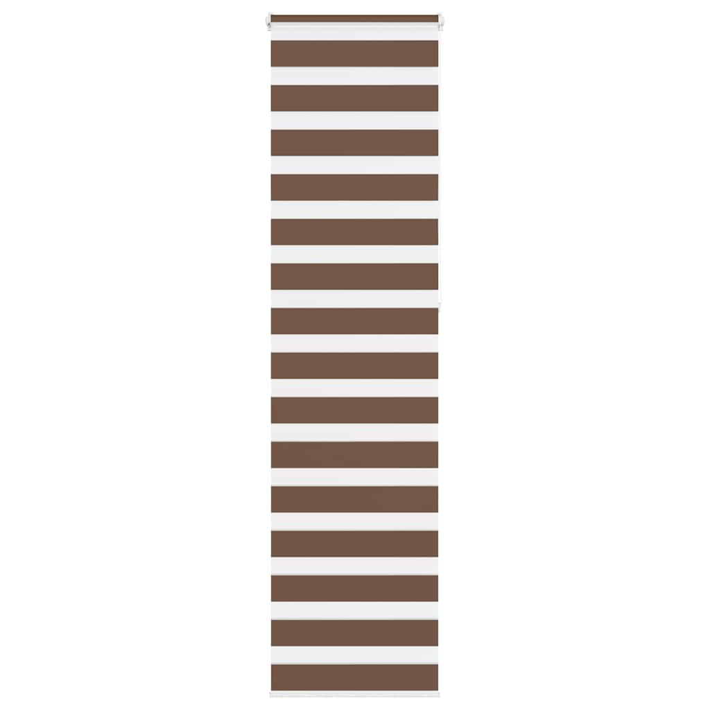 Vidaxx store enrouleur zèbre 65x230 cm largeur de tissu 60,9 cm polyester marron