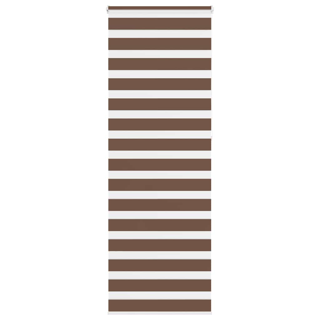 Vidaxx store enrouleur zèbre 80x230 cm largeur de tissu 75,9 cm polyester marron