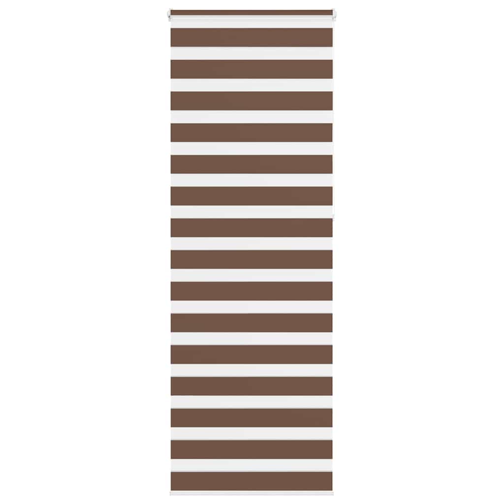Vidaxx store enrouleur zèbre 85x230 cm largeur de tissu 80,9 cm polyester marron