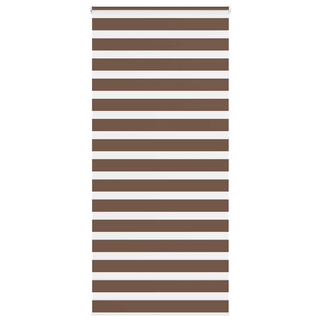 Vidaxx store enrouleur zèbre 100x230 cm largeur de tissu 95,9 cm polyester marron