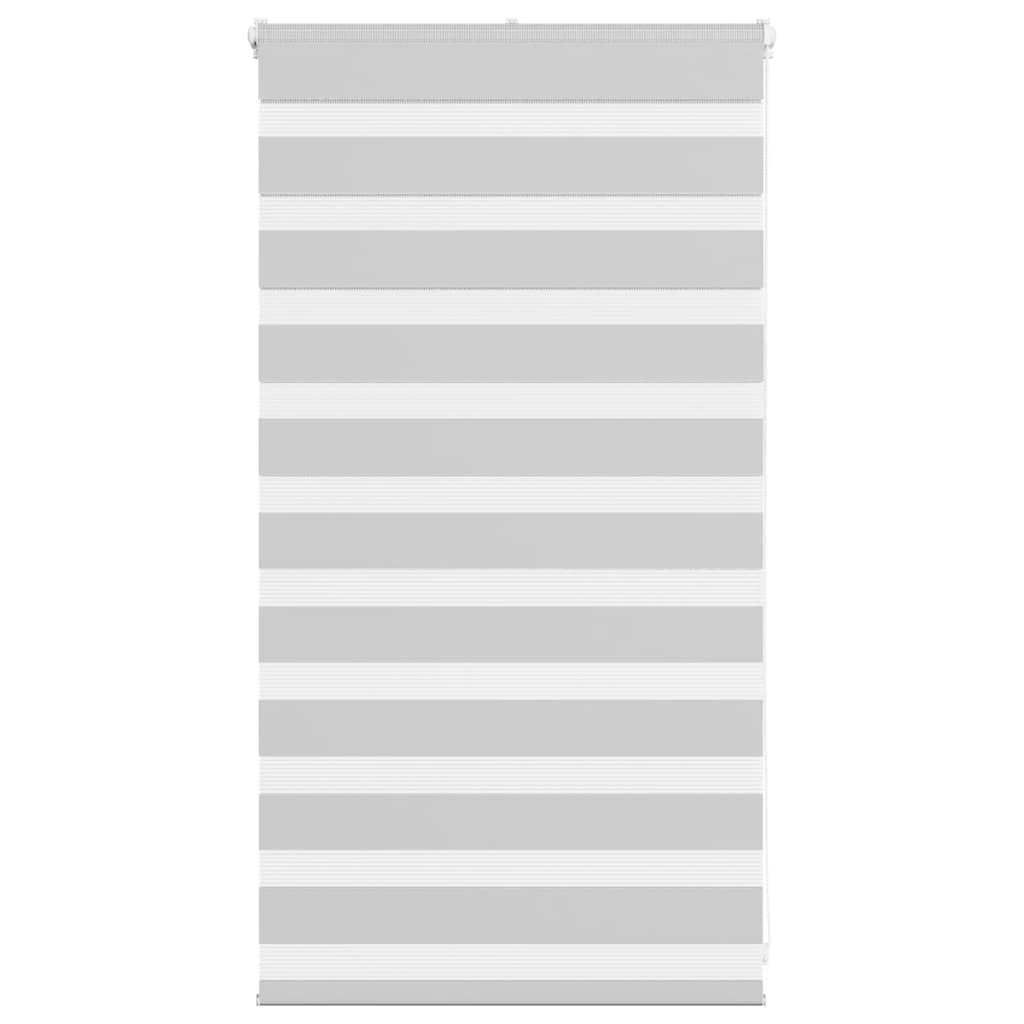 VidaXL store enrouleur zèbre 80x100 cm largeur de tissu 75,9 cm gris clair