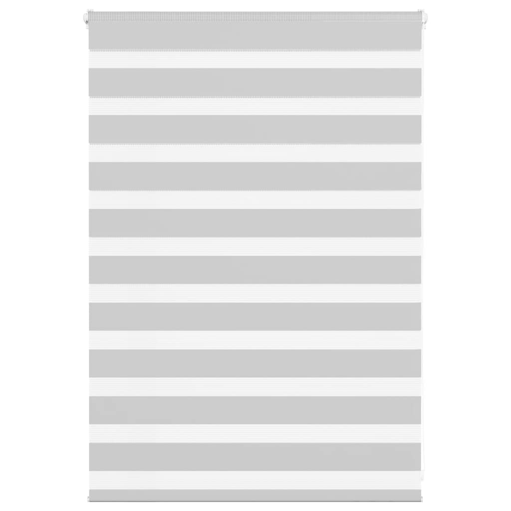 Vidaxx store enrouleur zèbre 110x100 cm largeur de tissu 105,9 cm gris clair