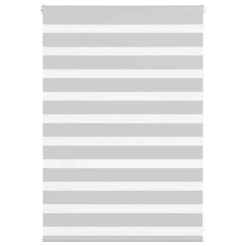 VidaXL store enrouleur zèbre 115x100 cm largeur de tissu 110,9 cm gris clair