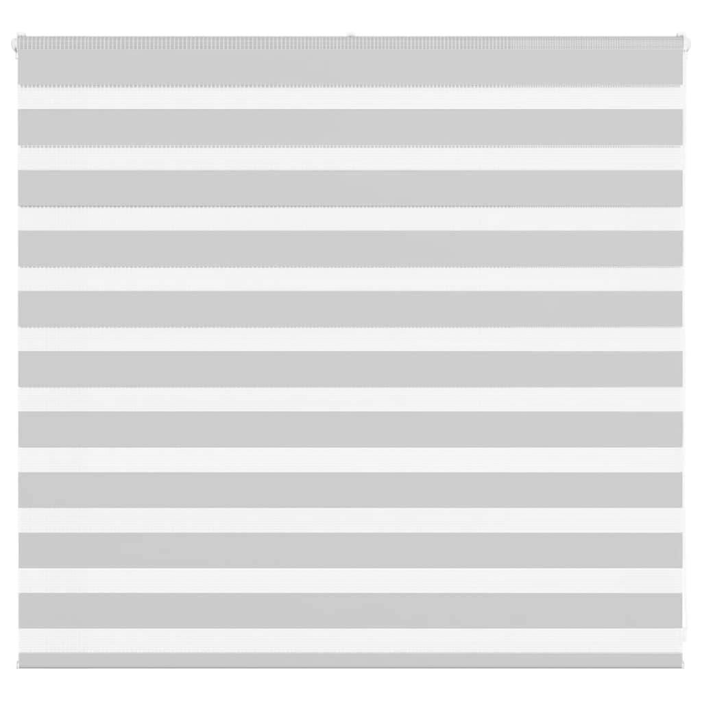 VidaXL store enrouleur zèbre 165x100 cm largeur de tissu 160,9 cm gris clair