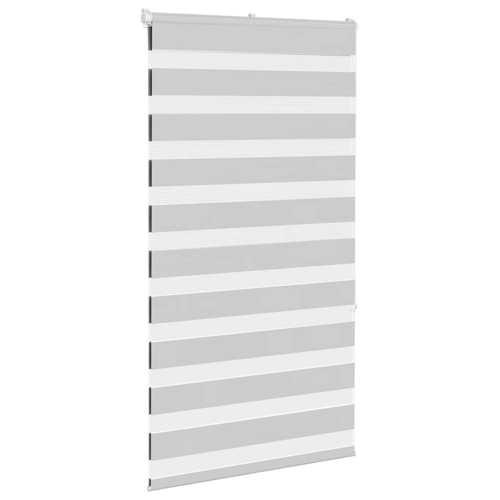 Vidaxx store enrouleur zèbre 90x150 cm largeur de tissu 85,9 cm gris clair
