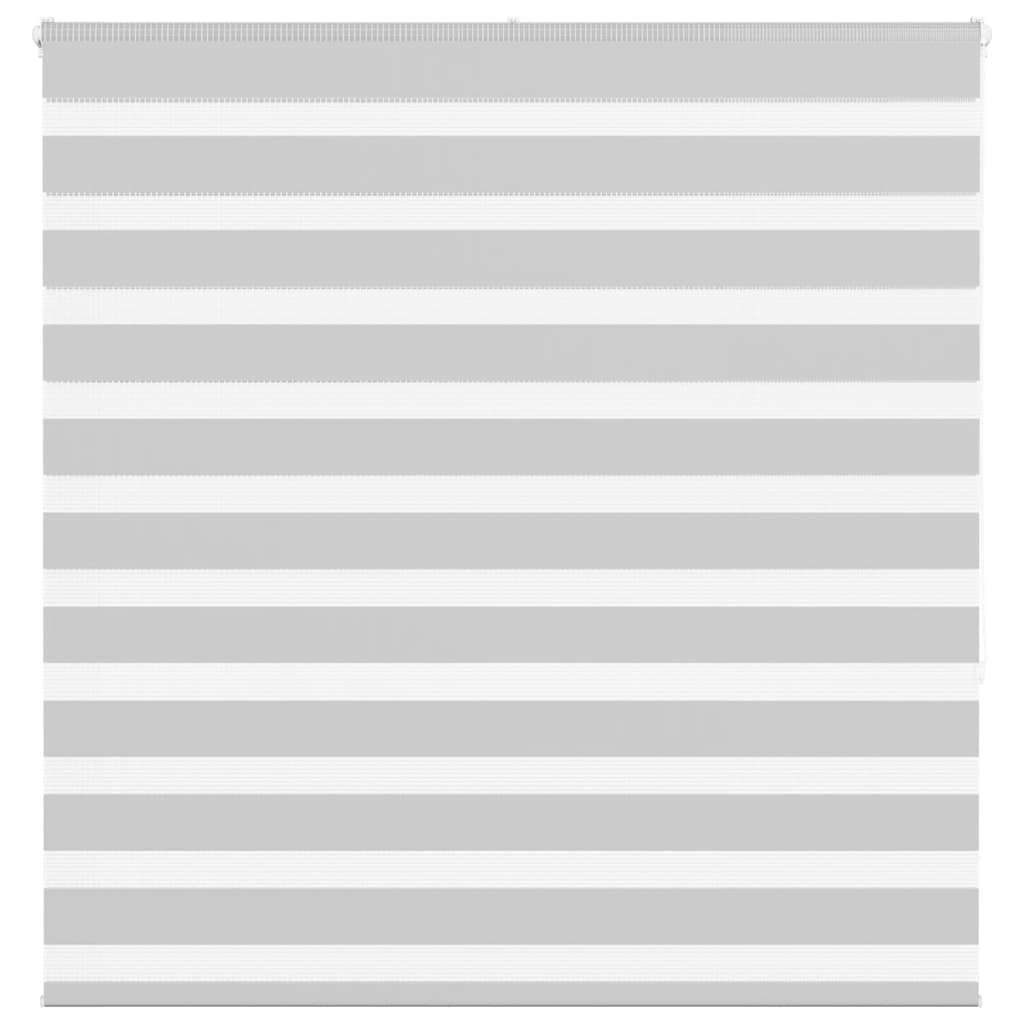VidaXL store enrouleur zèbre 145x150 cm largeur de tissu 140,9 cm gris clair