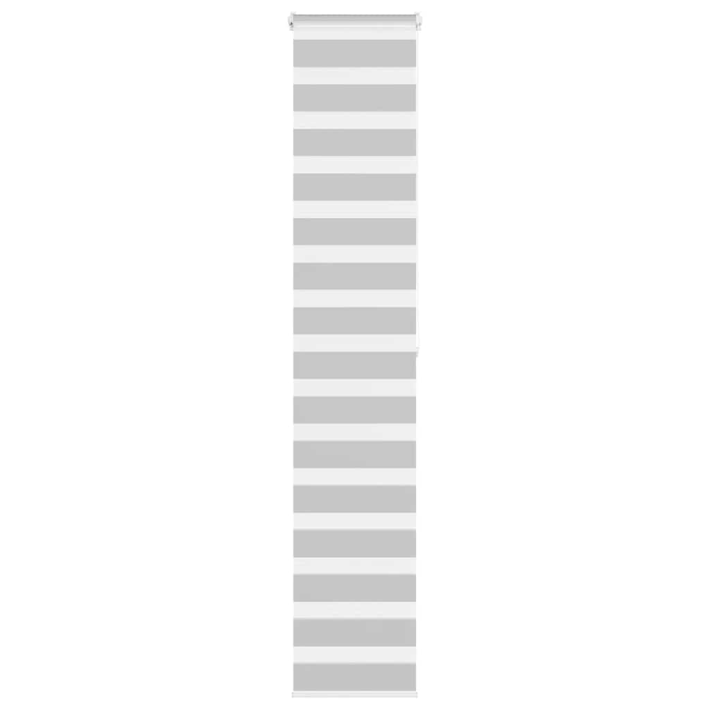 VidaXL store enrouleur zèbre 45x200 cm largeur de tissu 40,9 cm gris clair