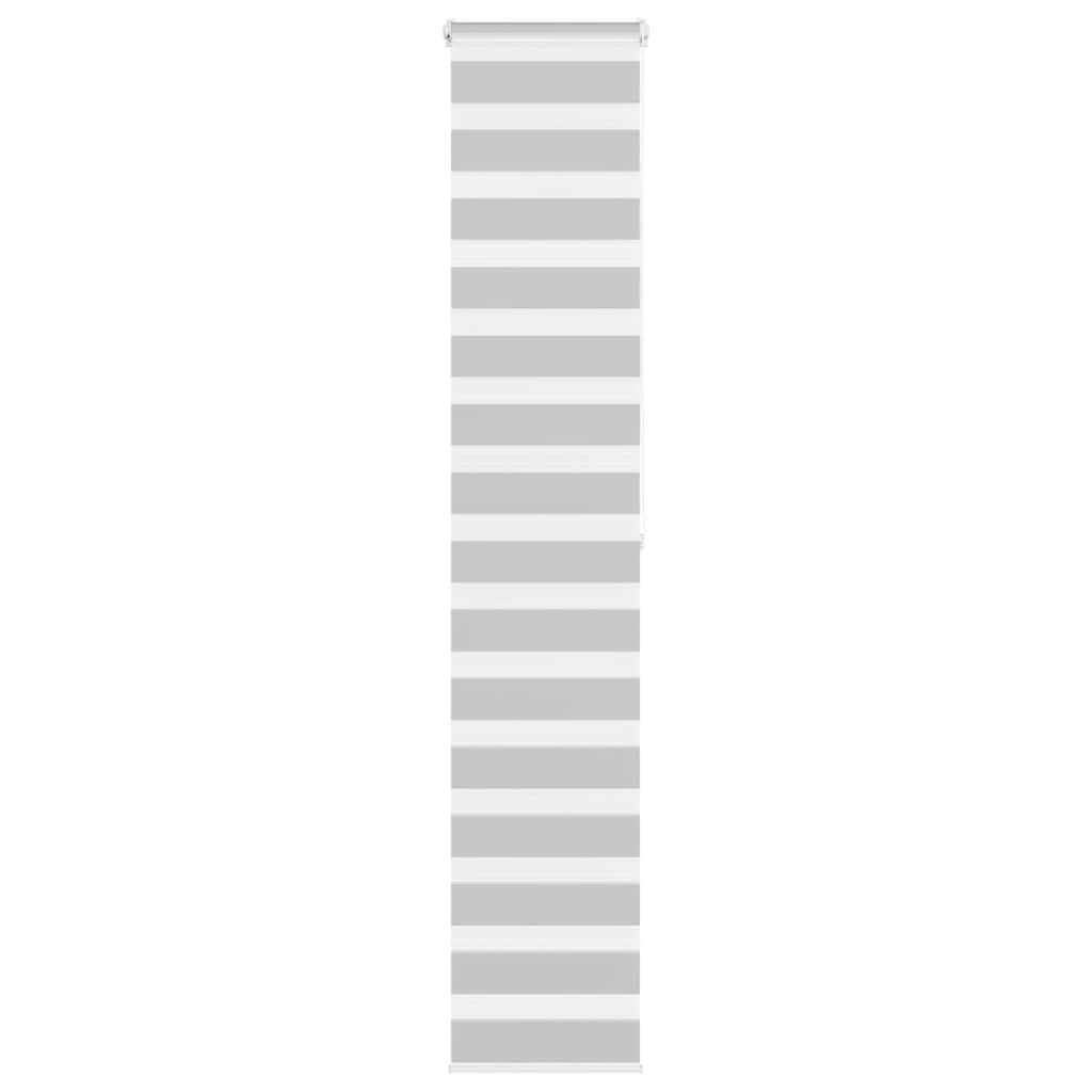 VidaXL store enrouleur zèbre 50x200 cm largeur de tissu 45,9 cm gris clair