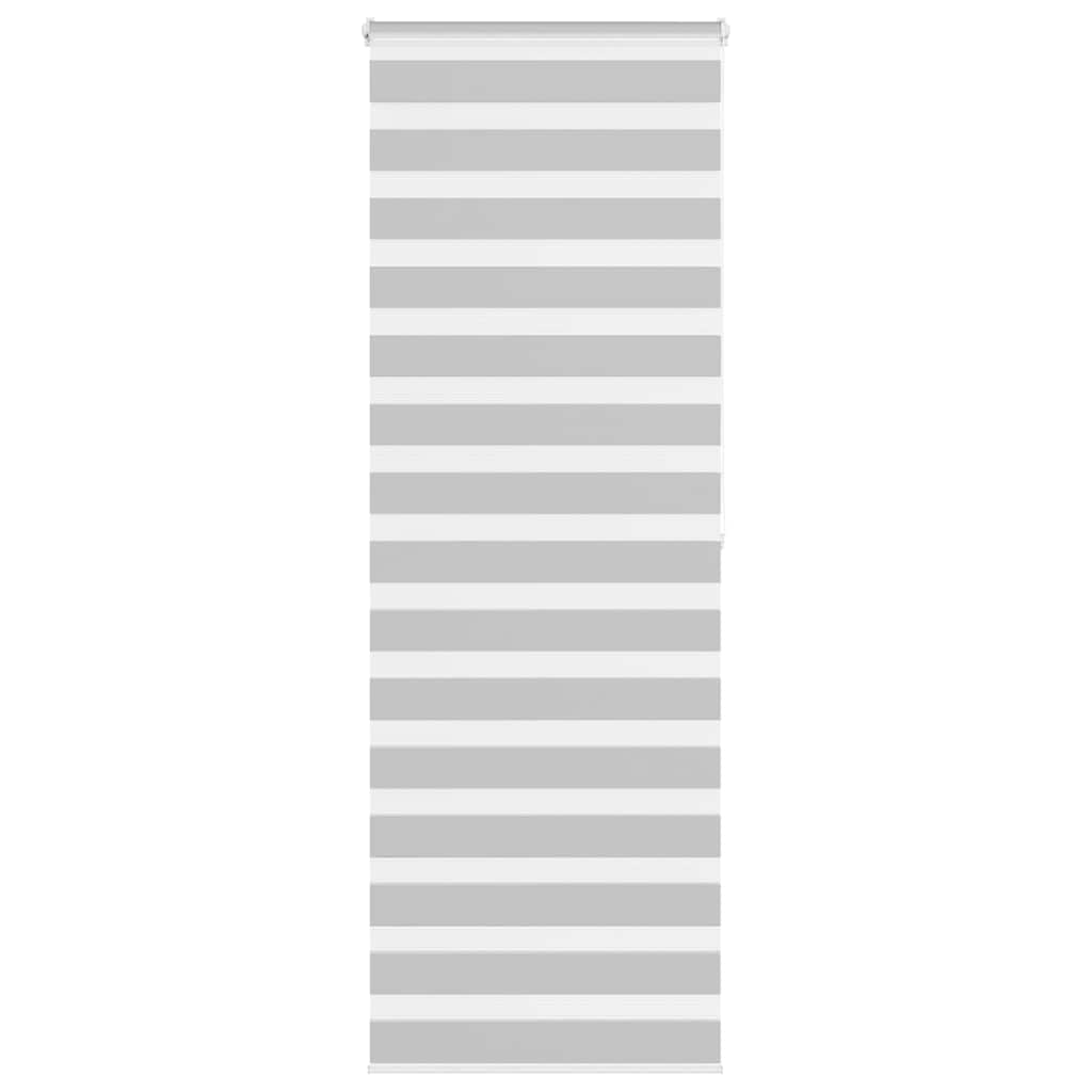 VidaXL store enrouleur zèbre 80x200 cm largeur de tissu 75,9 cm gris clair
