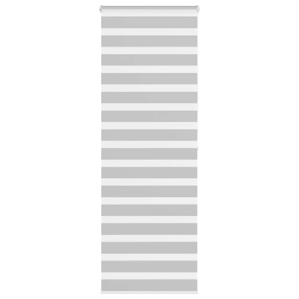 VidaXL store enrouleur zèbre 85x200 cm largeur de tissu 80,9 cm gris clair