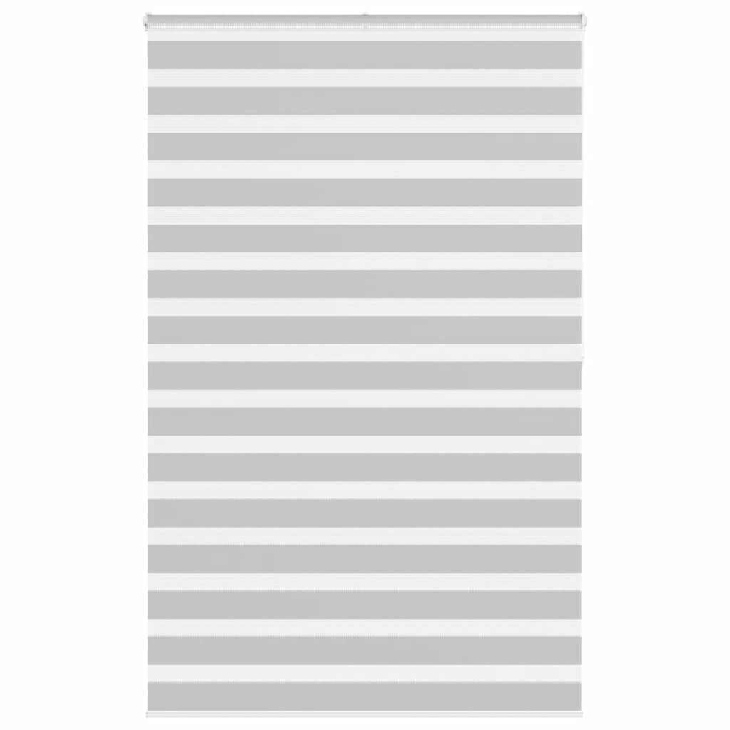 VidaXL store enrouleur zèbre 150x200 cm largeur de tissu 145,9 cm gris clair