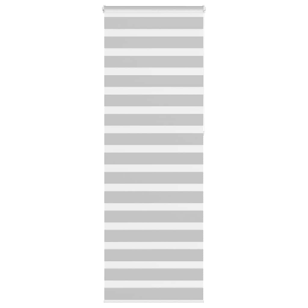 VidaXL store enrouleur zèbre 70x230 cm largeur de tissu 65,9 cm gris clair