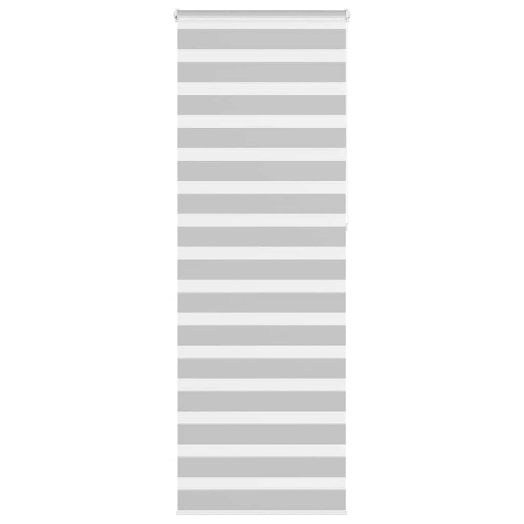 VidaXL store enrouleur zèbre 90x230 cm largeur de tissu 85,9 cm gris clair