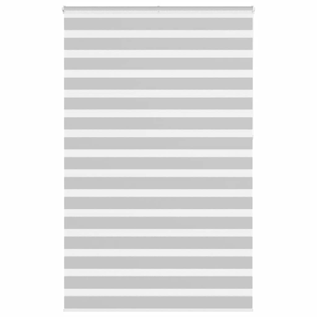 VidaXL store enrouleur zèbre 140x230 cm largeur de tissu 135,9 cm gris clair