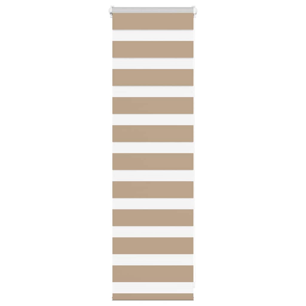 VidaXL store zèbre 45x100 cm largeur de tissu 40,9 cm polyester marron sable
