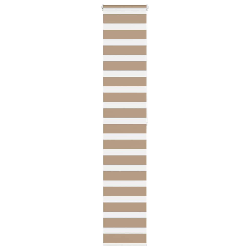 VidaXL store zèbre 40x200 cm largeur de tissu 35,9 cm polyester marron sable