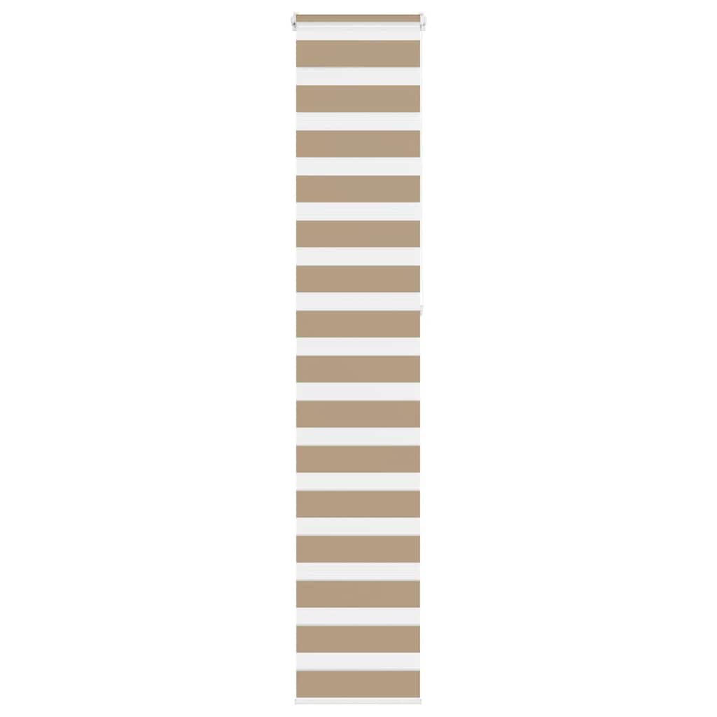 VidaXL store zèbre 40x230 cm largeur de tissu 35,9 cm polyester marron sable