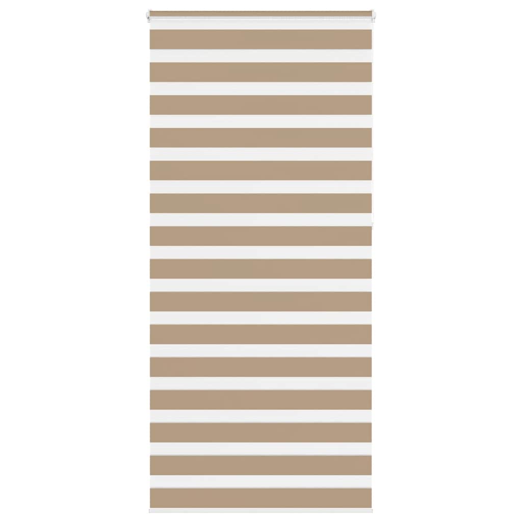 VidaXL store zèbre 110x230 cm largeur de tissu 105,9 cm polyester marron sable