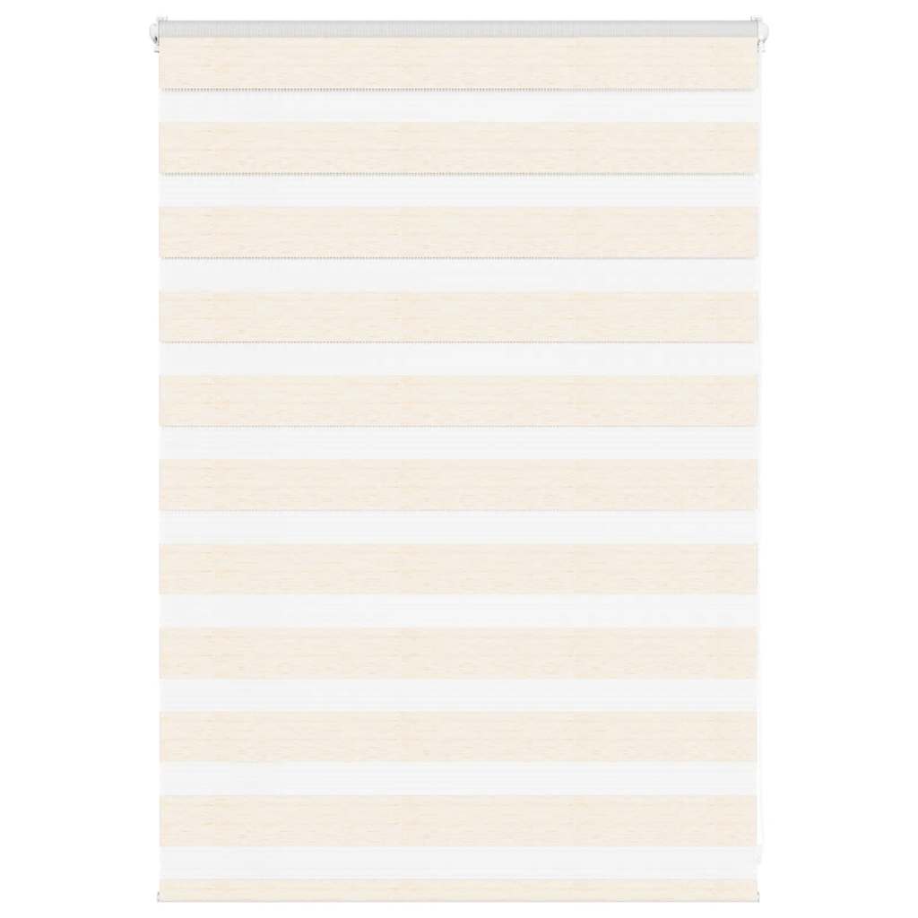 VidaXL store enrouleur zèbre 110x100 cm largeur de tissu 105,9 cm marbre beige