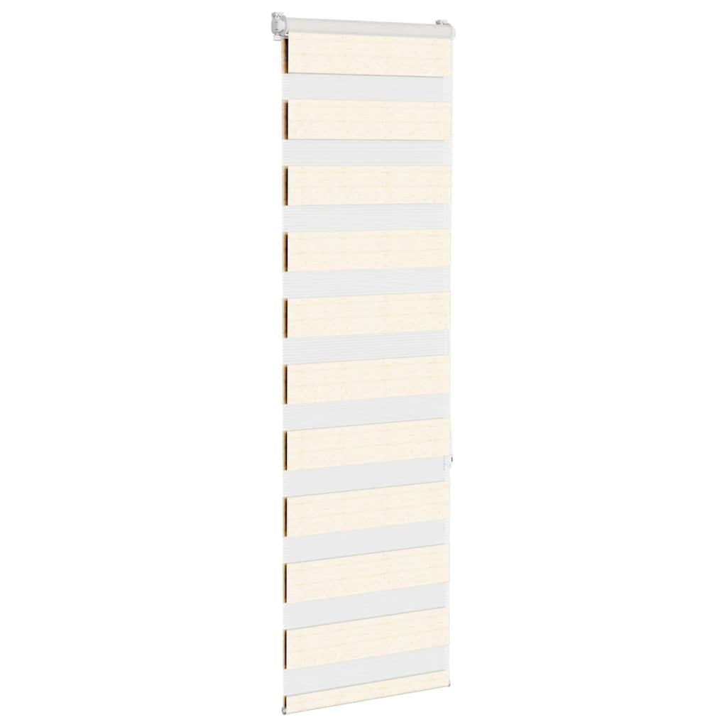 VidaXL store zèbre 45x150 cm largeur de tissu 40,9 cm polyester marbre beige