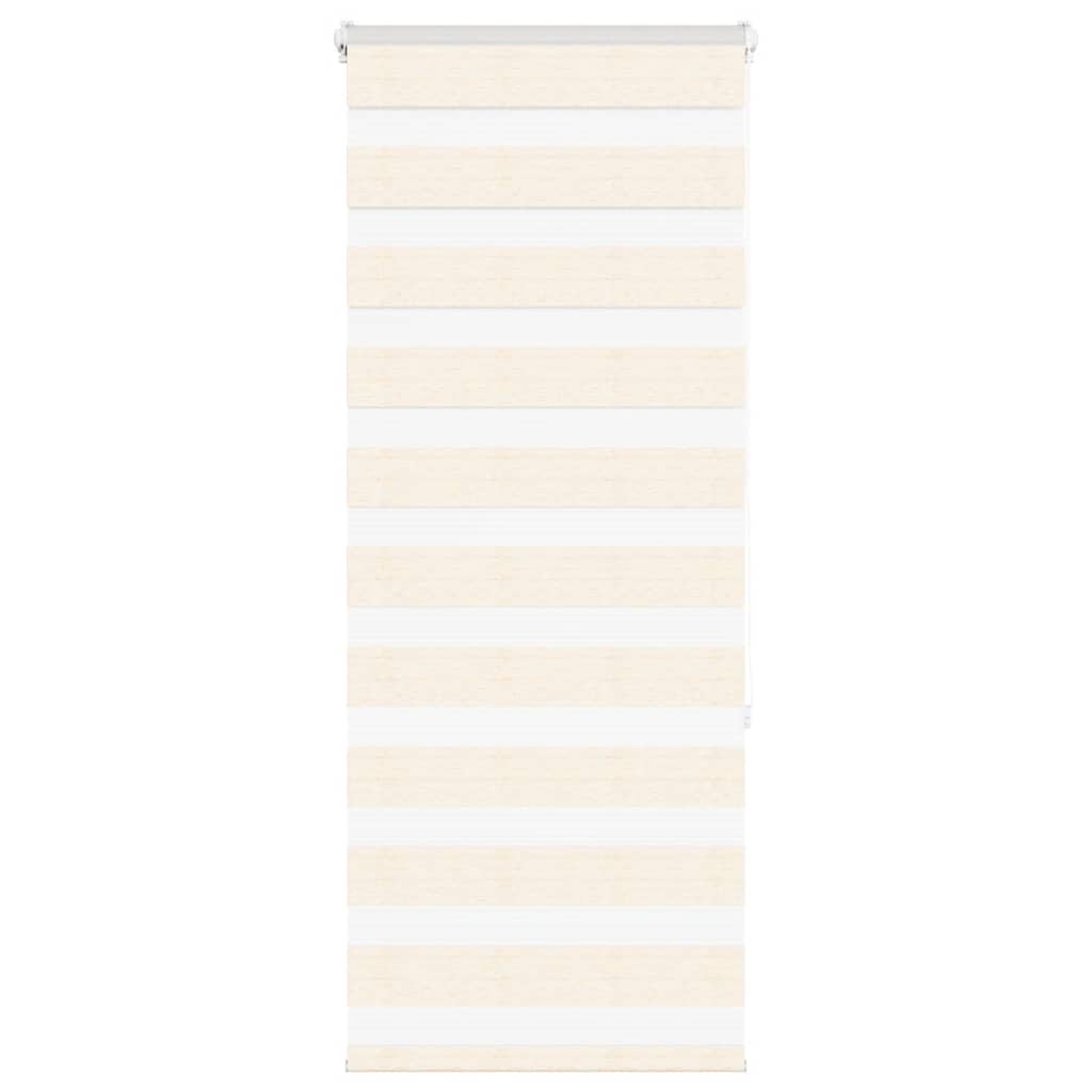 VidaXL store zèbre 55x150 cm largeur de tissu 50,9 cm polyester marbre beige