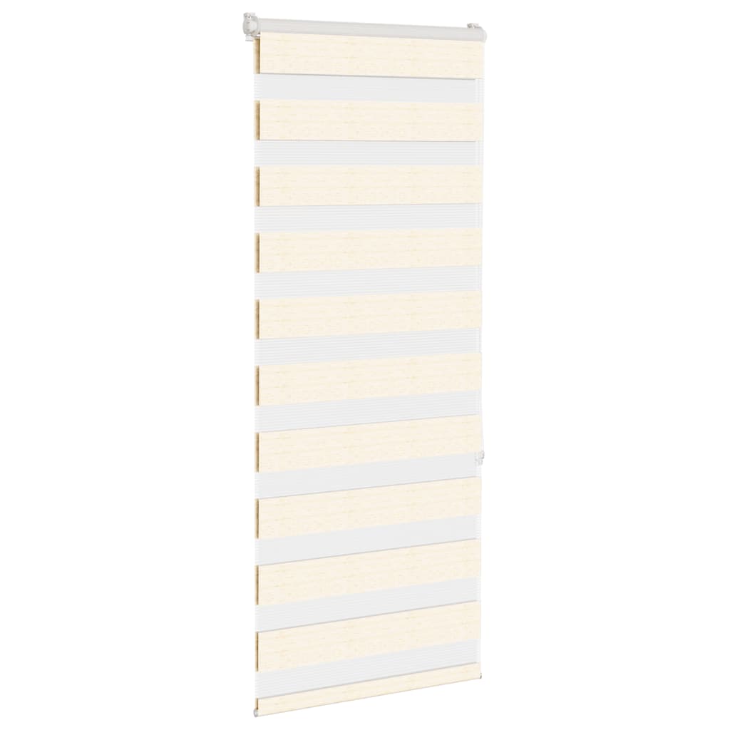 VidaXL store zèbre 55x150 cm largeur de tissu 50,9 cm polyester marbre beige