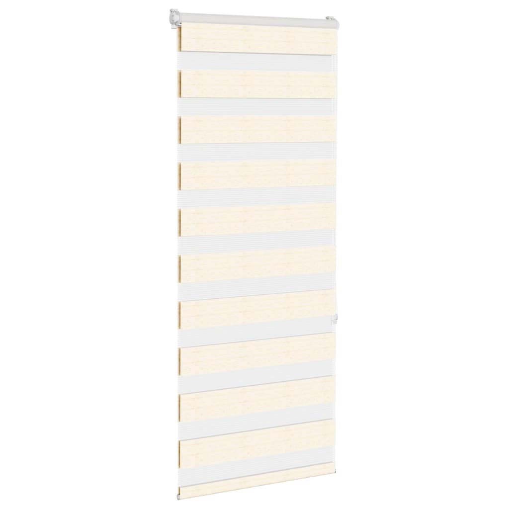 VidaXL store zèbre 60x150 cm largeur de tissu 55,9 cm polyester marbre beige