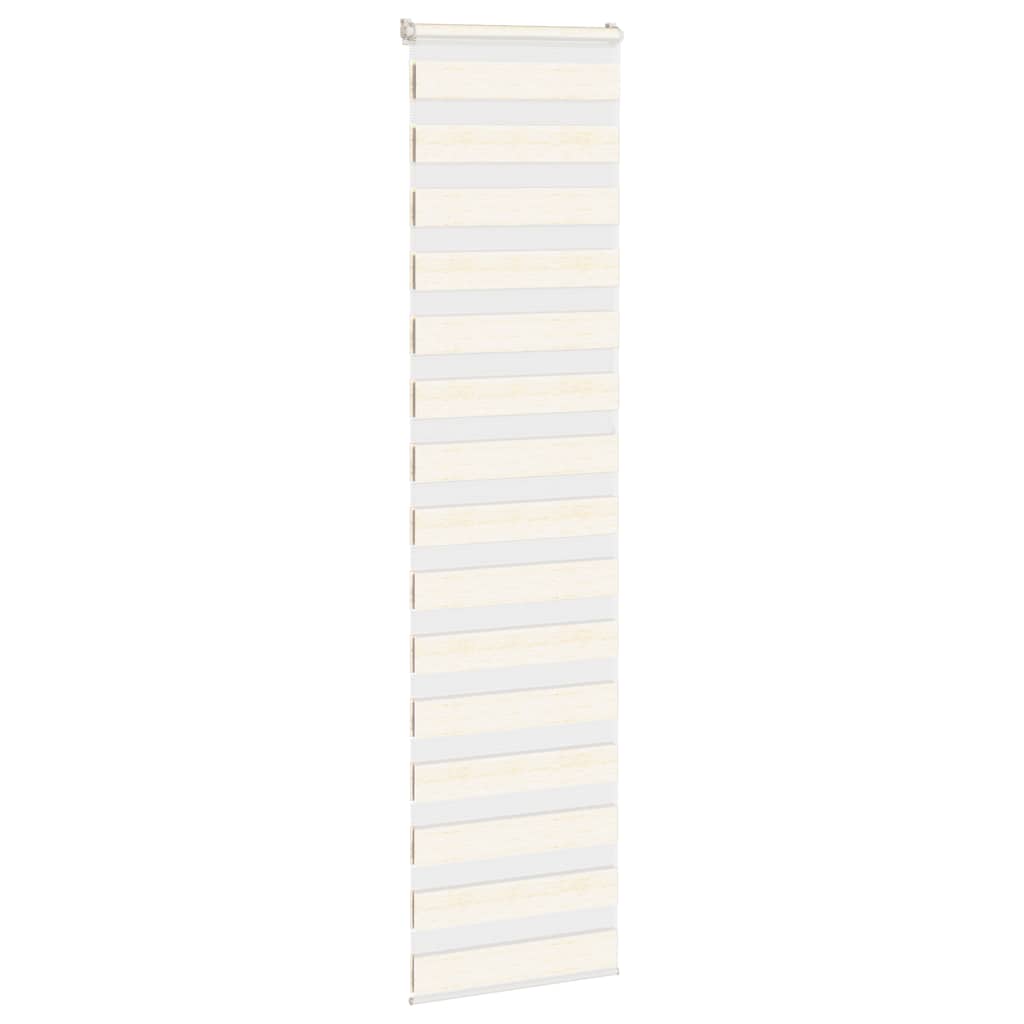 VidaXL store enrouleur zèbre 55x200 cm largeur de tissu 50,9 cm marbre beige