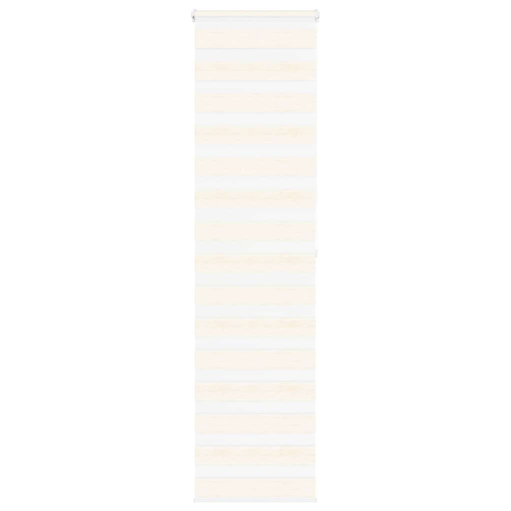 VidaXL store enrouleur zèbre 60x200 cm largeur de tissu marbre beige 55,9 cm