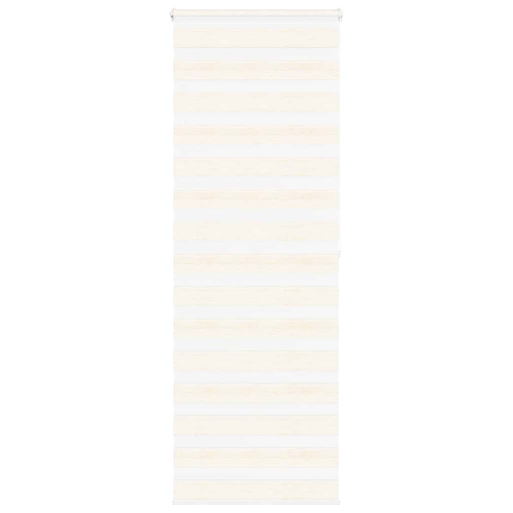 VidaXL store enrouleur zèbre 80x200 cm largeur de tissu 75,9 cm marbre beige
