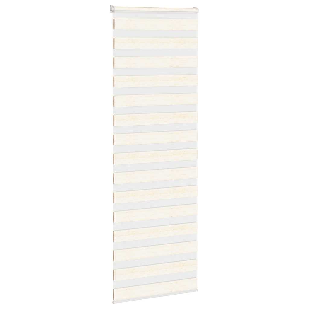 VidaXL store enrouleur zèbre 80x200 cm largeur de tissu 75,9 cm marbre beige
