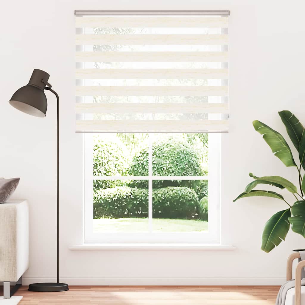 VidaXL store zèbre 145x230cm largeur de tissu 140,9cm polyester marbre beige