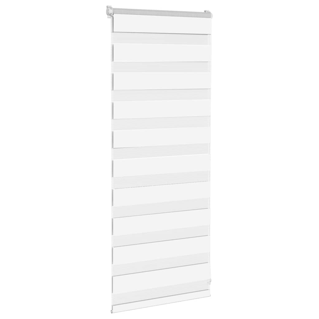 Vidaxx store enrouleur zèbre 60x100 cm largeur de tissu 55,9 cm polyester blanc