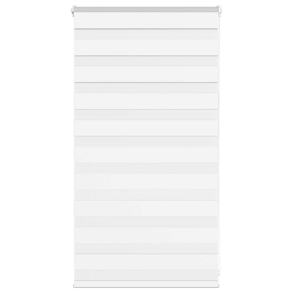 VidaXL store zèbre 90x100 cm largeur de tissu 85,9 cm polyester blanc