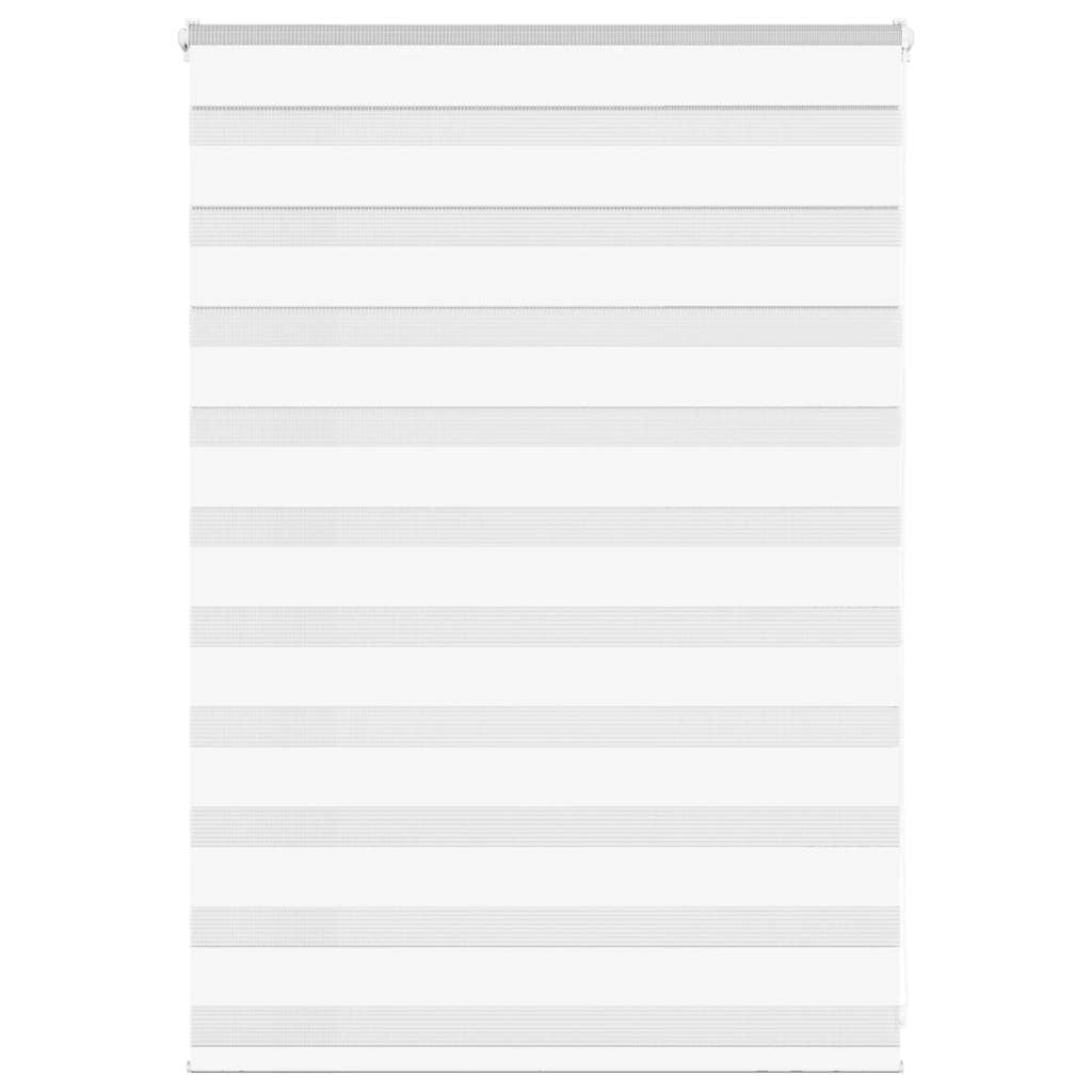 VidaXL store zèbre 95x100 cm largeur de tissu 90,9 cm polyester blanc