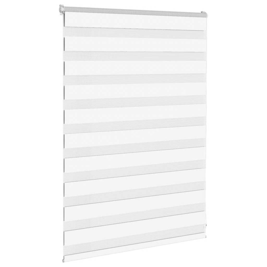 VidaXL store zèbre 95x100 cm largeur de tissu 90,9 cm polyester blanc