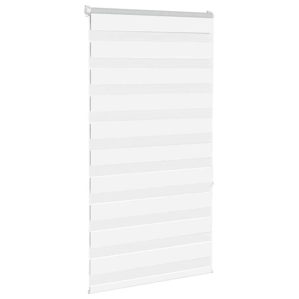 Vidaxx store enrouleur zèbre 80x150 cm largeur de tissu 75,9 cm polyester blanc