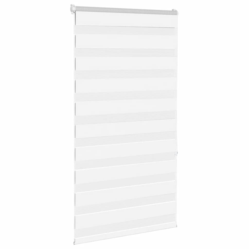 Vidaxx store enrouleur zèbre 85x150 cm largeur de tissu 80,9 cm polyester blanc